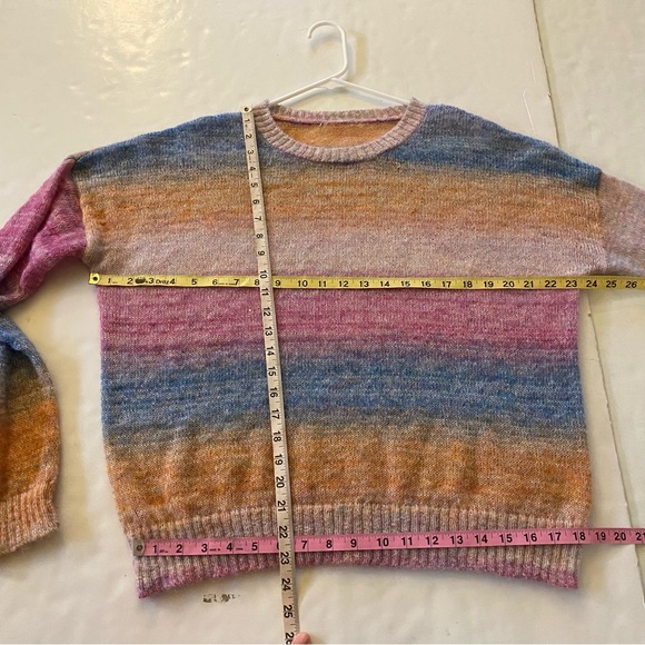 Rails Camille Rainbow Sweater Womens Large Mohair Super Soft Long Sleeve EUC - Picture 10 of 15